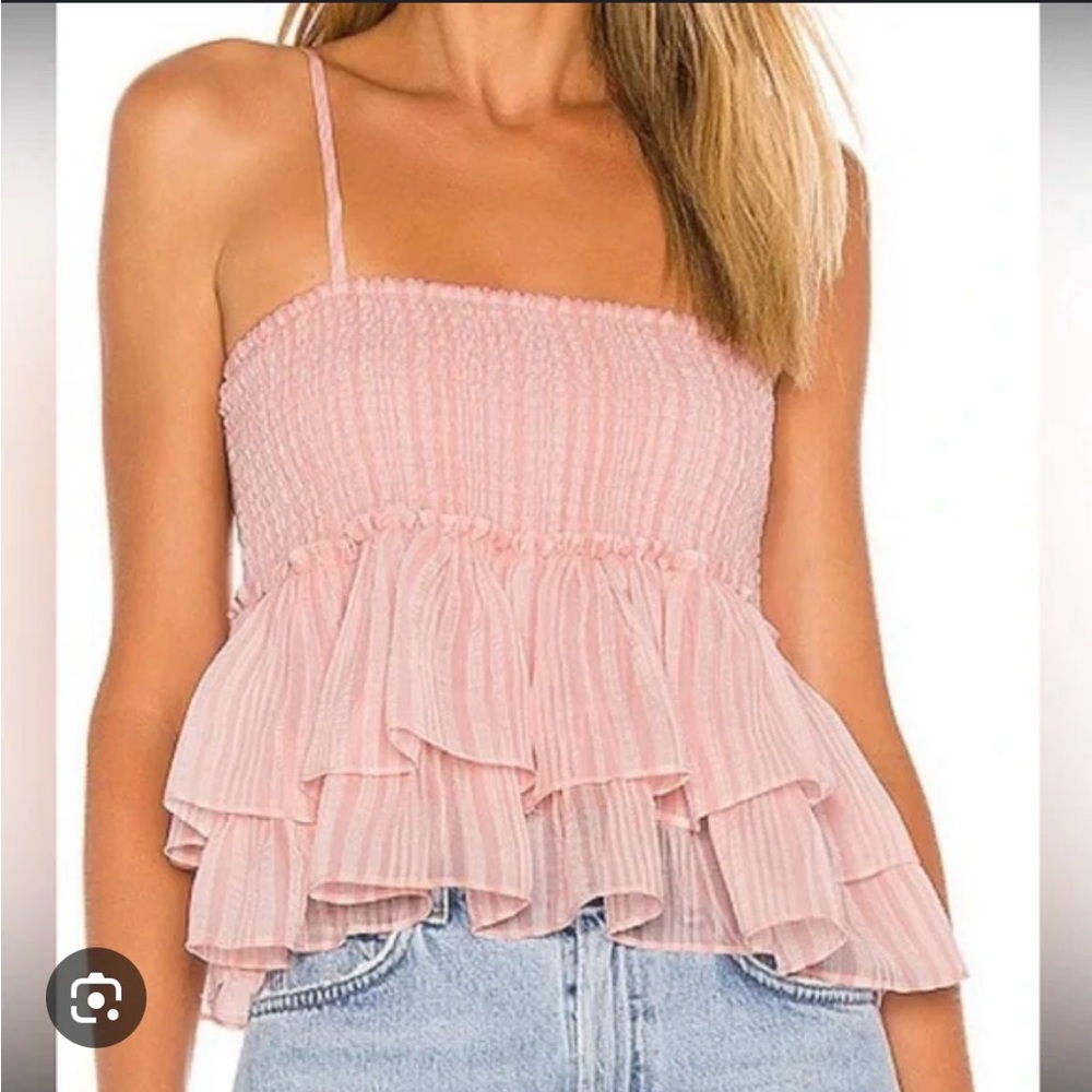 Pink Ruffled BB Dakota Women's Top